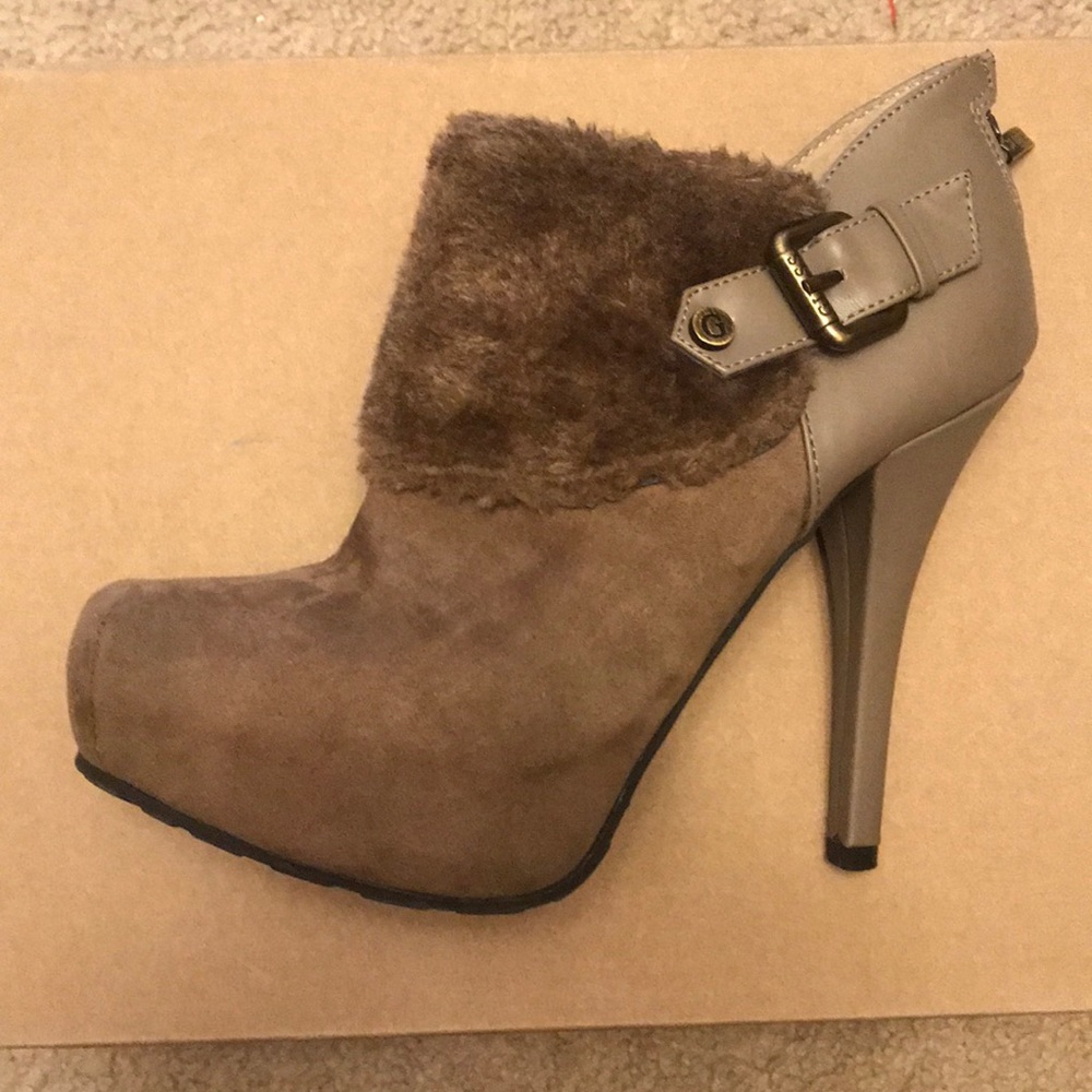 GUESS fur booties